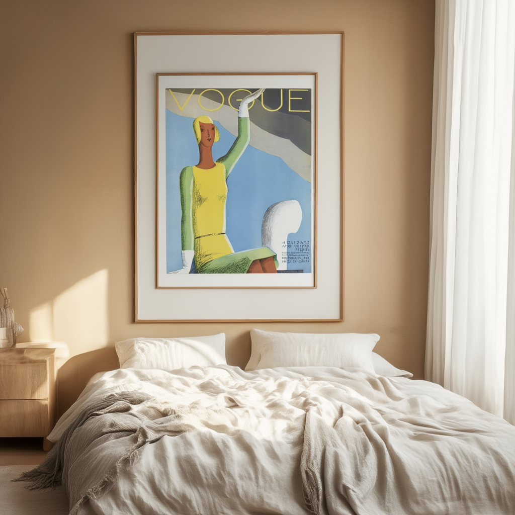 Vogue December 1, 1929 – Vintage Fashion Illustration Poster