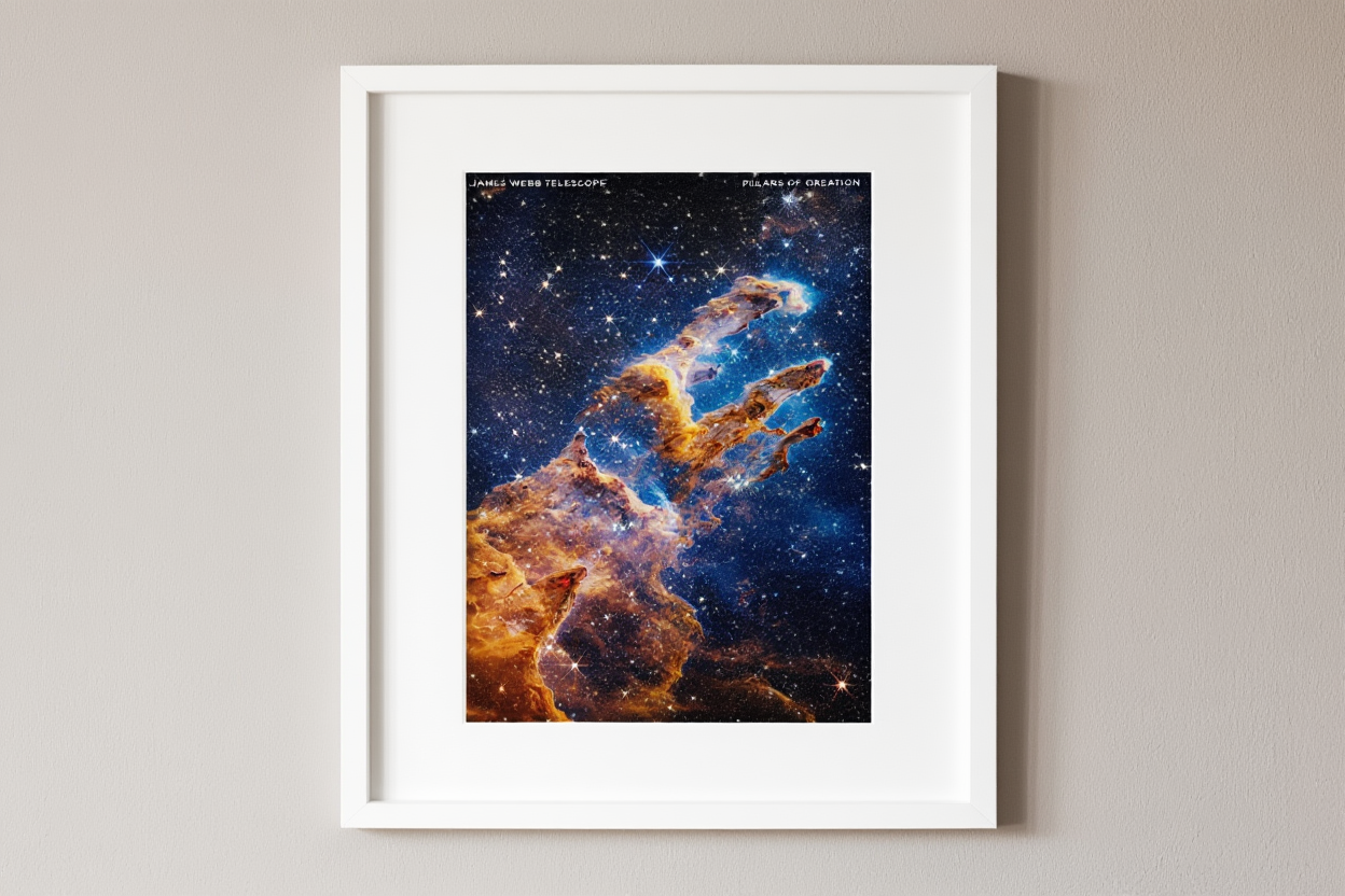 James Webb Telescope – Pillars of Creation – Space Art Print