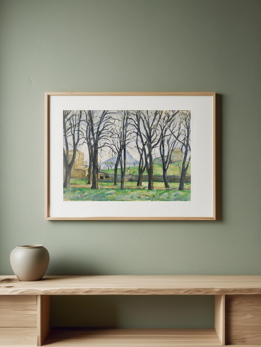 Paul Cézanne - Les Marronniers du Jas de Bouffan en Hiver