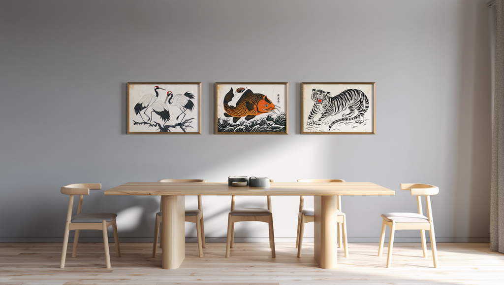 Vintage Japanese Animal Art – Set of 3