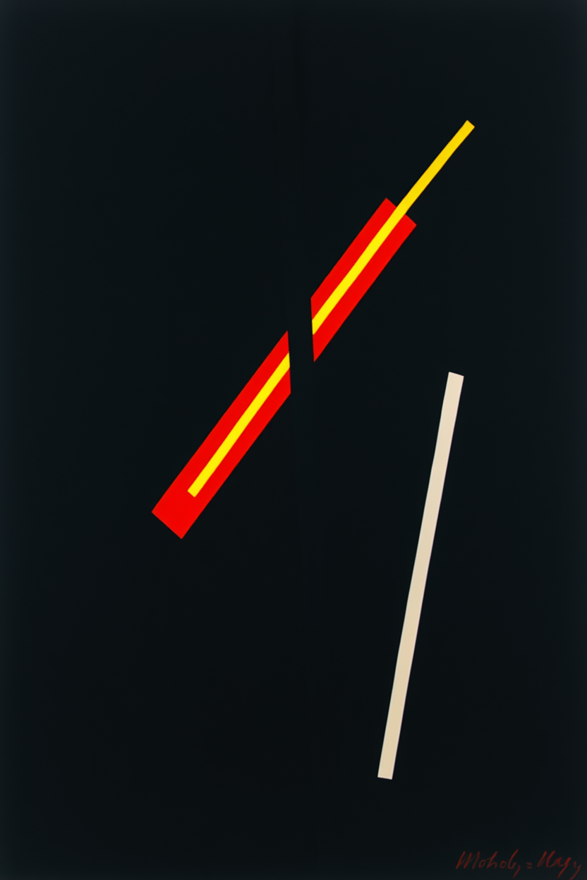 Collage with Three Elements by László Moholy-Nagy (1922) – Bauhaus Modernist Art Print