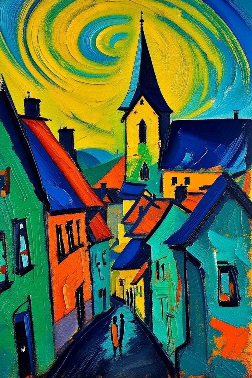 Expressionist City Rhythms – Kirchner 4 Prints Mix & Match