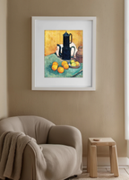 Émile Bernard – The Blue Coffee Pot, 1888 – Post-Impressionist Still Life Art Print | Vintage Wall Decor - Hakyarts