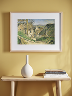 La Maison du Pendu, Auvers-sur-Oise – Paul Cézanne Poster | Post-Impressionist Landscape Art Print