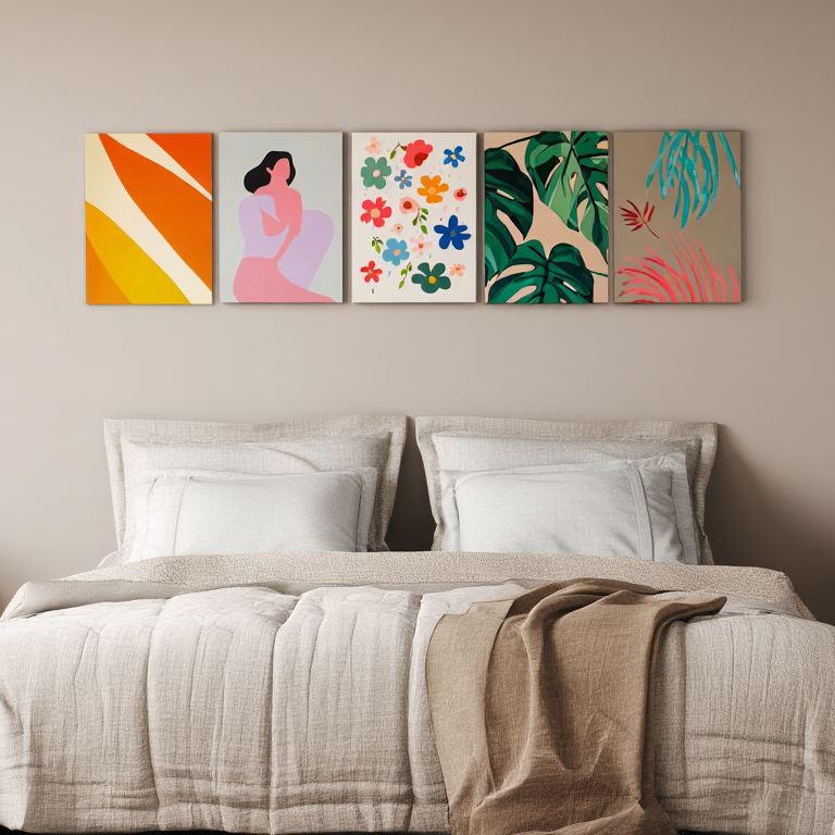 Vibrant Abstract Collection – Set of 5 Colorful Art Prints