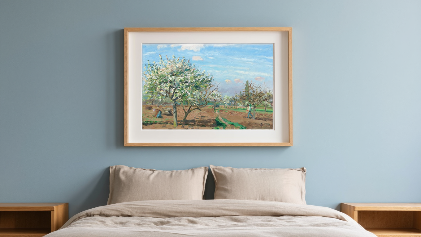 Camille Pissarro - Orchard in Bloom, Louveciennes