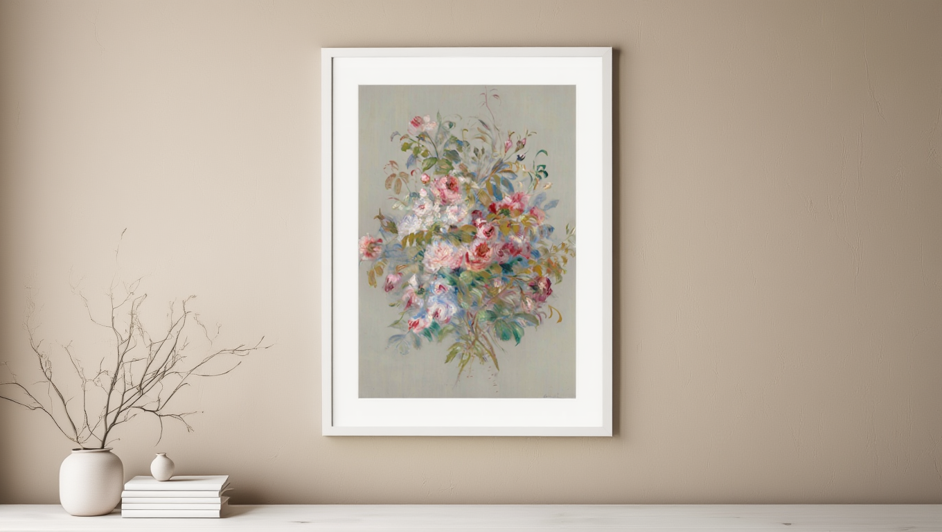 Auguste Renoir - Bouquet de Roses