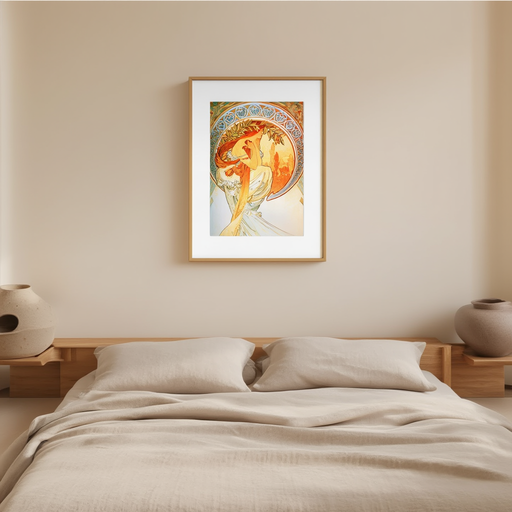 Poetry by Alphonse Mucha – Art Nouveau Poster Print  Product Description: