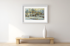 La Neige à Vaugirard II – Paul Gauguin Poster | Post-Impressionist Urban & Winter Landscape Art Print - Hakyarts