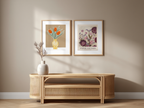 Floral Harmony – 6 Botanical Prints | Mix & Match Wall Art Collection - Hakyarts