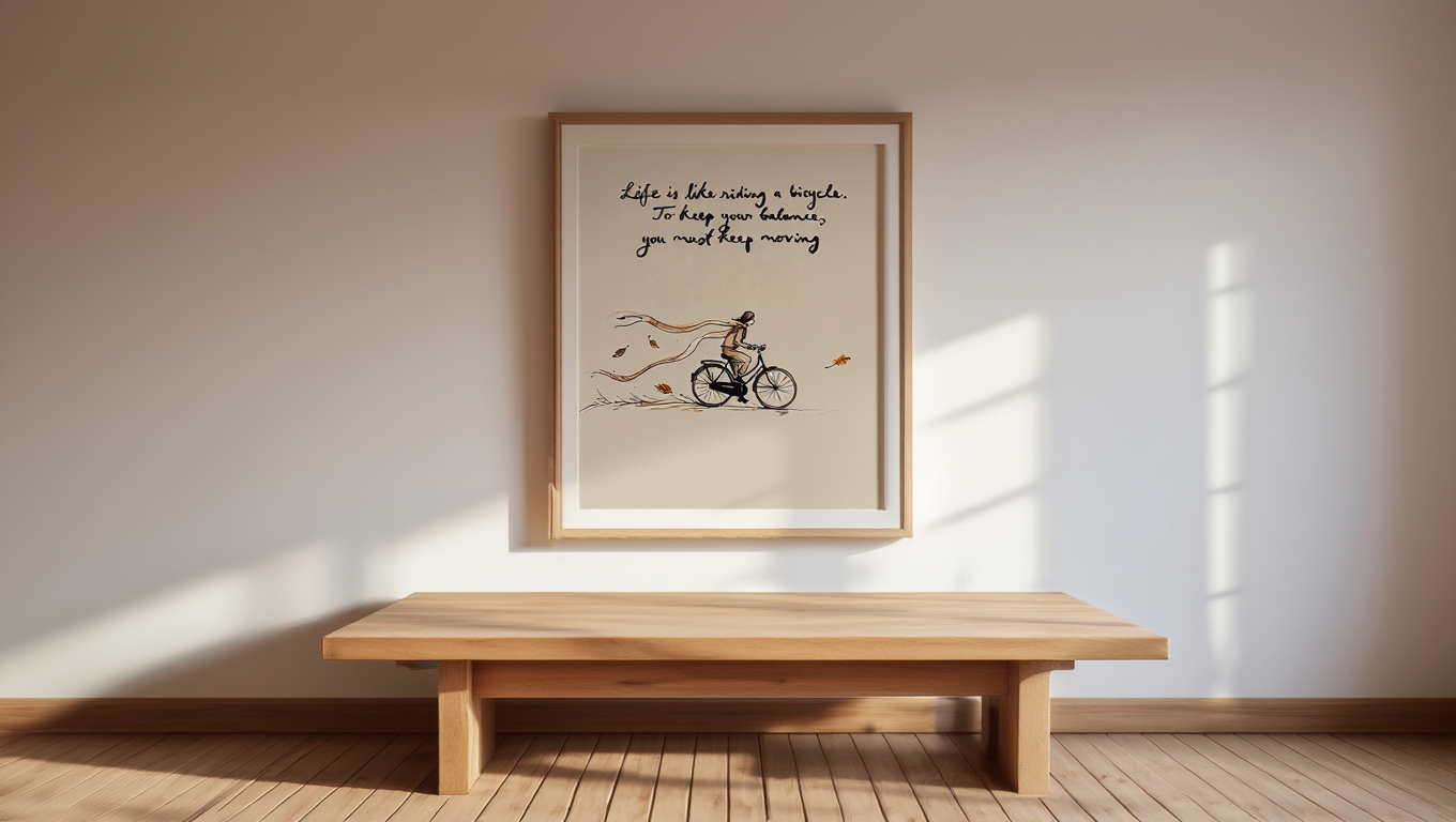 Bicycle Life – Quote Single Print