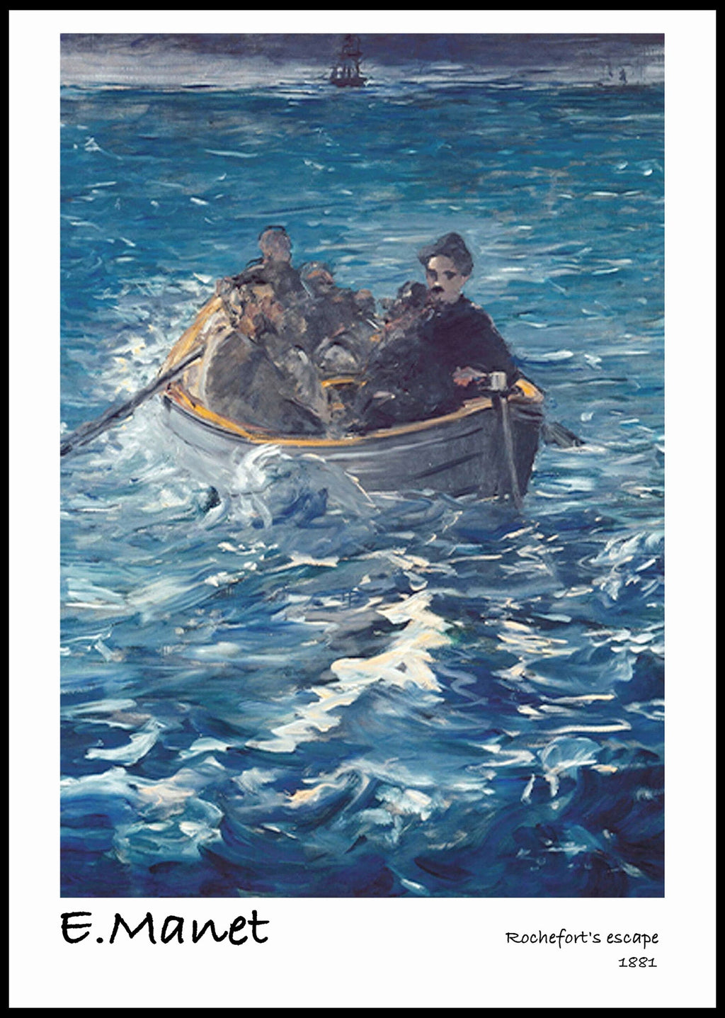 Édouard Manet - Rochefort's escape poster