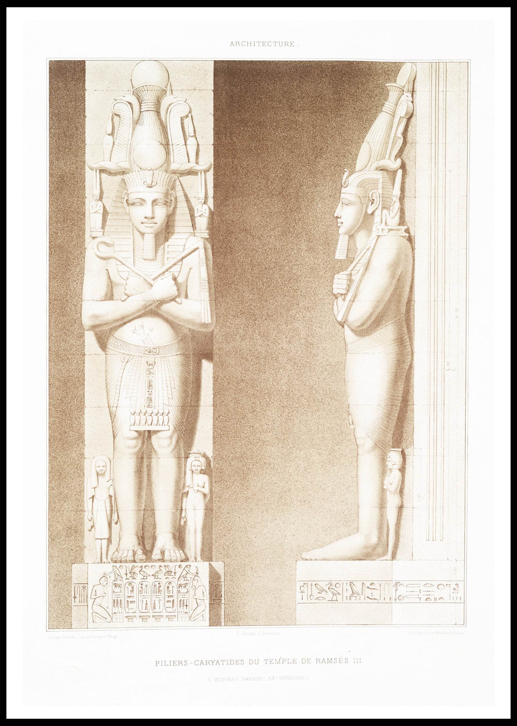 Architecture 'Piliers-Caryatides du Temple de Ramsès III' - Hakyarts