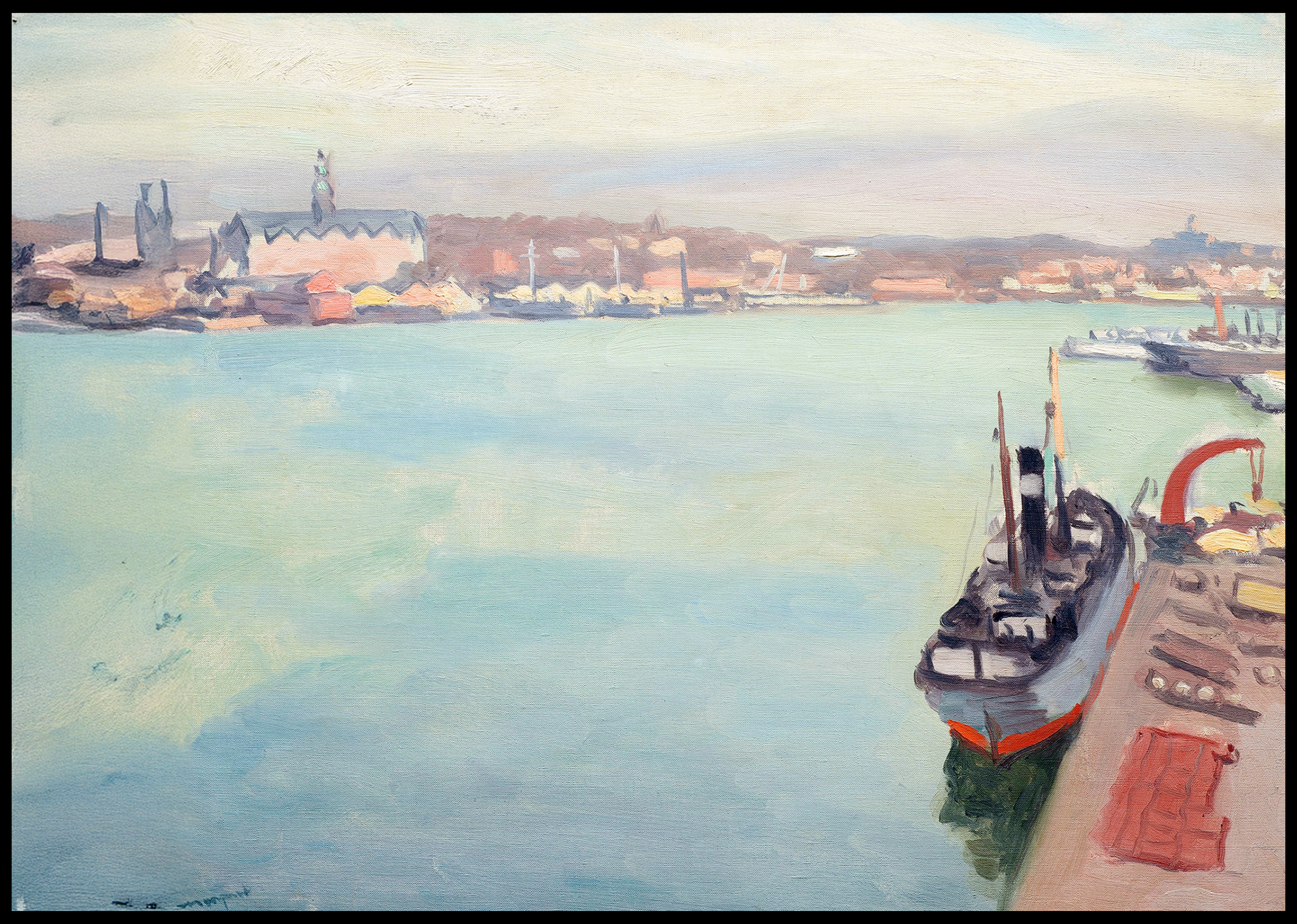 Albert Marquet - Le Port de Stockholm, Matin de Printemps