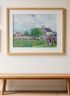 Vieille chaumière aux Sablons – Alfred Sisley Poster | Impressionist Landscape Art Print - Hakyarts