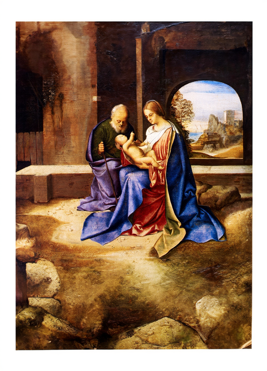 The Holy Family (Sacra Famiglia) by Giorgione (1500) – Italian Renaissance Art Print - Hakyarts