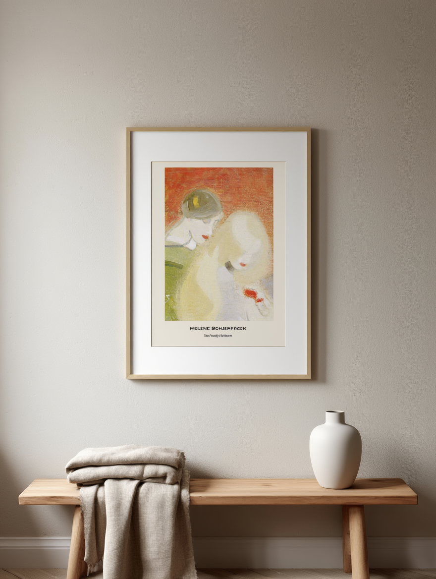 Helene Schjerfbeck - The Family Heirloom Poster
