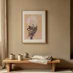 White Chrysanthemum – Egon Schiele Poster | Expressionist Floral Art Print - Hakyarts