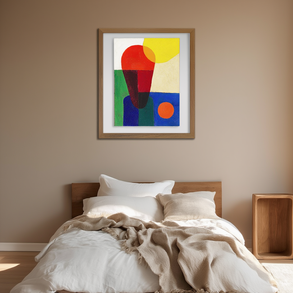 Stark Abstrahierte Halbfigur – Franz Wilhelm Seiwert (1920) | Abstract Figurative Art Print