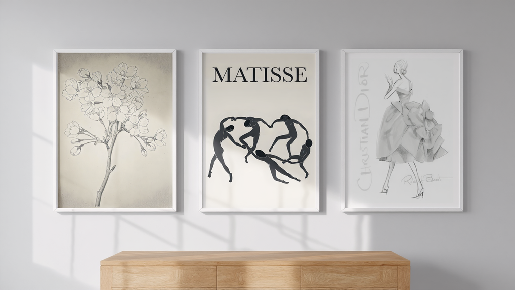 Minimalist Line Art Trio – Set of 3 Modern Wall Prints