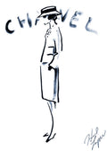 Vintage Coco Chanel Sketch - Hakyarts
