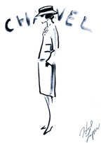 Vintage Coco Chanel Sketch - Hakyarts