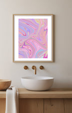 Lavender Taffy – Soft Pastel Abstract Art Print