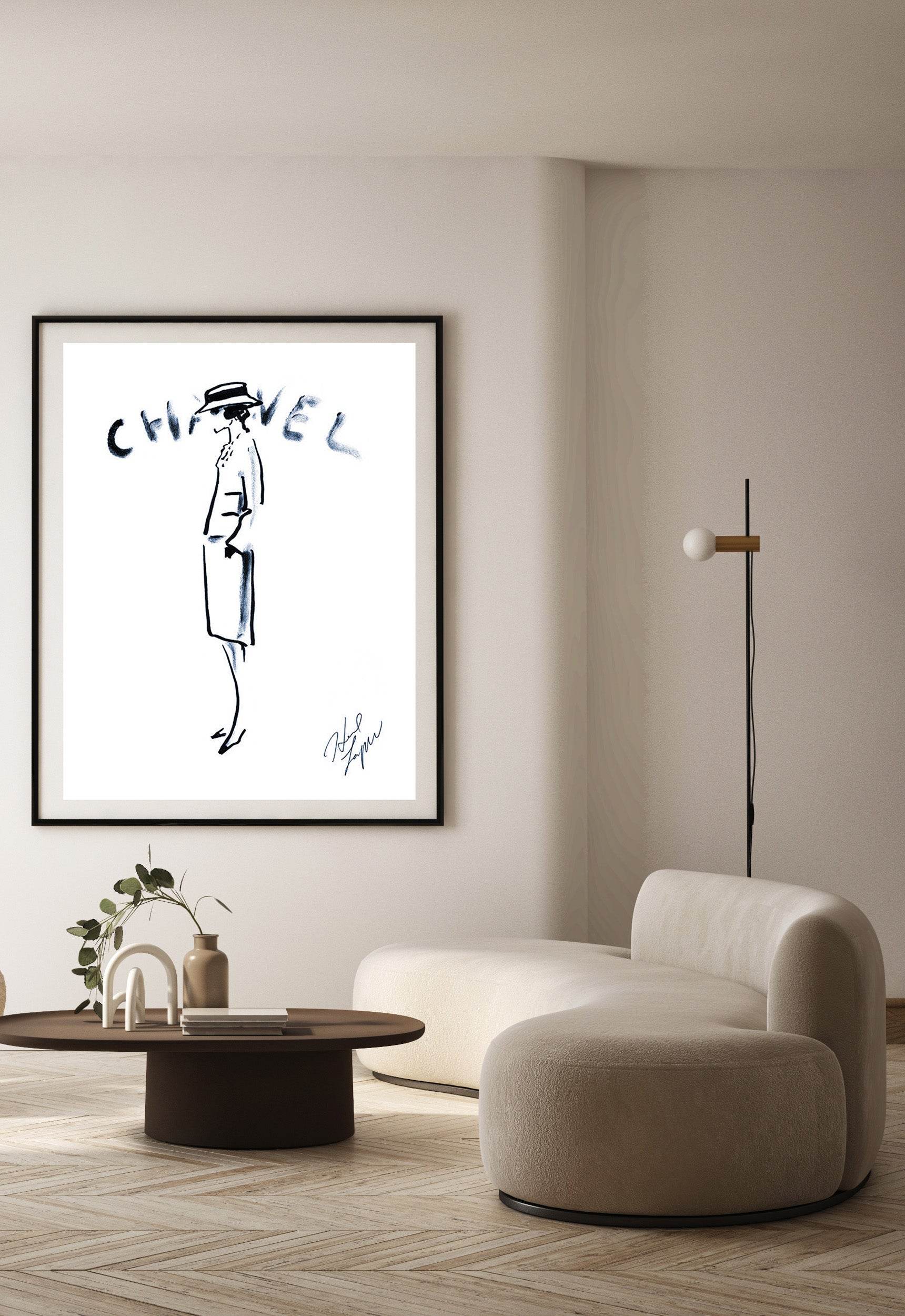 Vintage Coco Chanel Sketch - Hakyarts