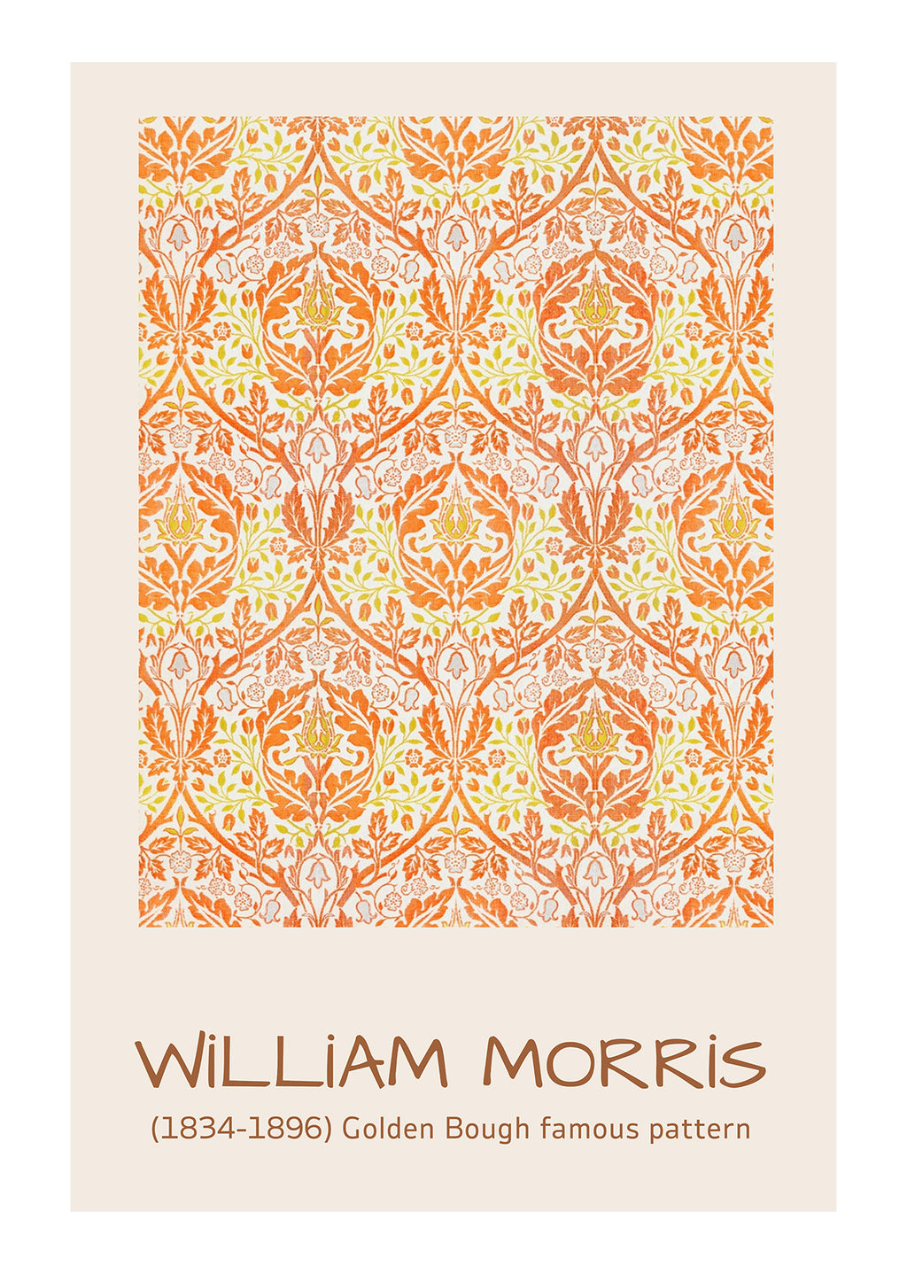 Golden Bough Pattern – William Morris Art Print | Iconic Victorian Textile Design