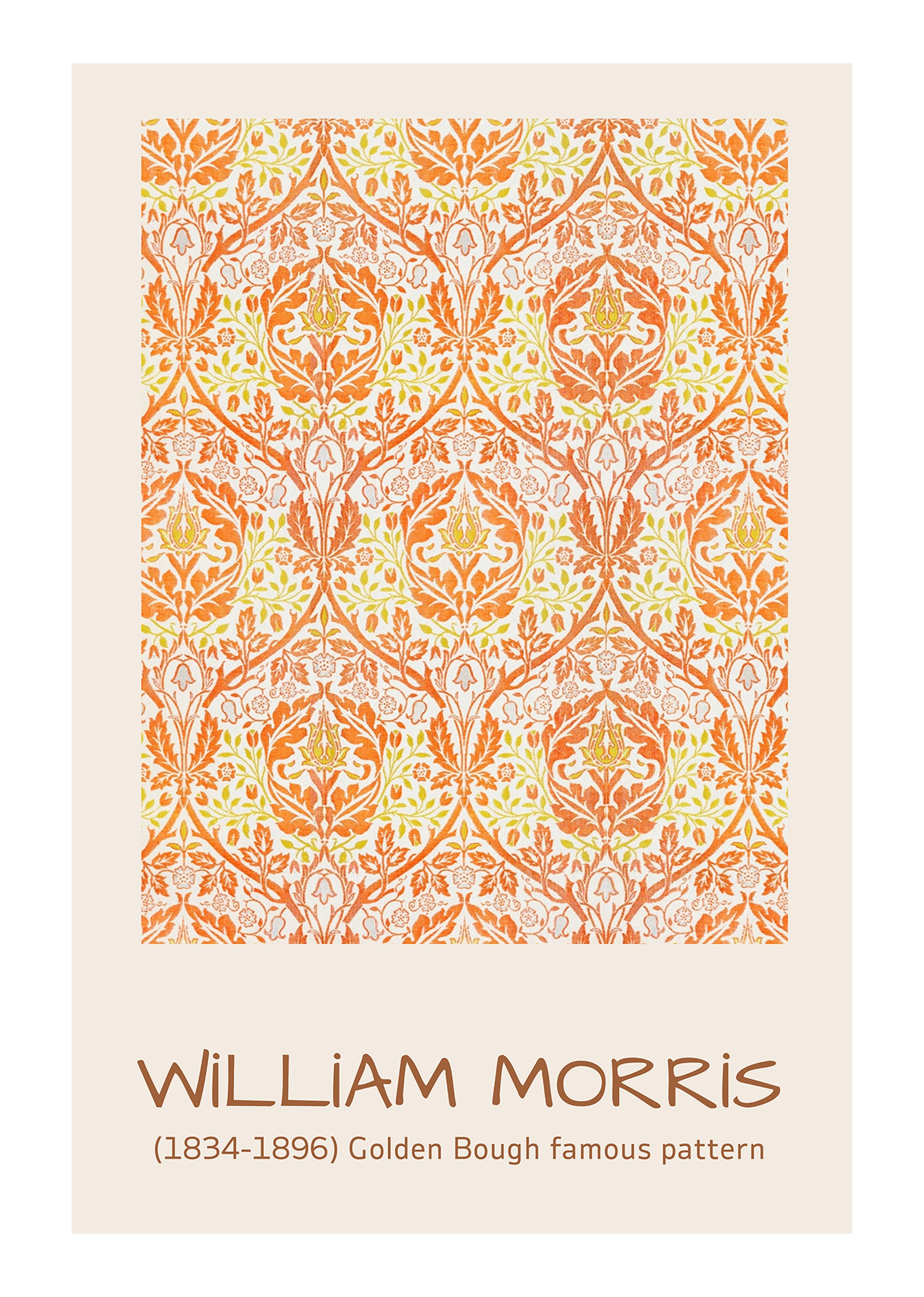 Golden Bough Pattern – William Morris Art Print | Iconic Victorian Textile Design