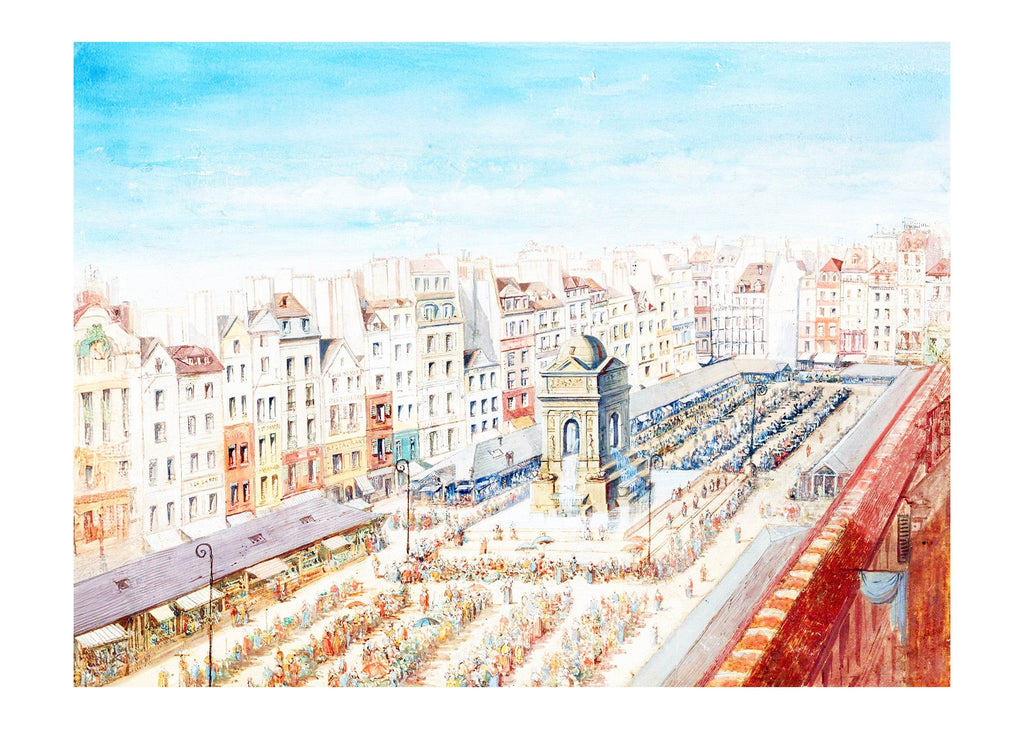 La place et la fontaine des Innocents avant la construction des Halles centrales - Hakyarts