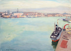 Le Port de Stockholm, Matin de Printemps by Albert Marquet – Vintage Seascape Wall Art Print - Hakyarts