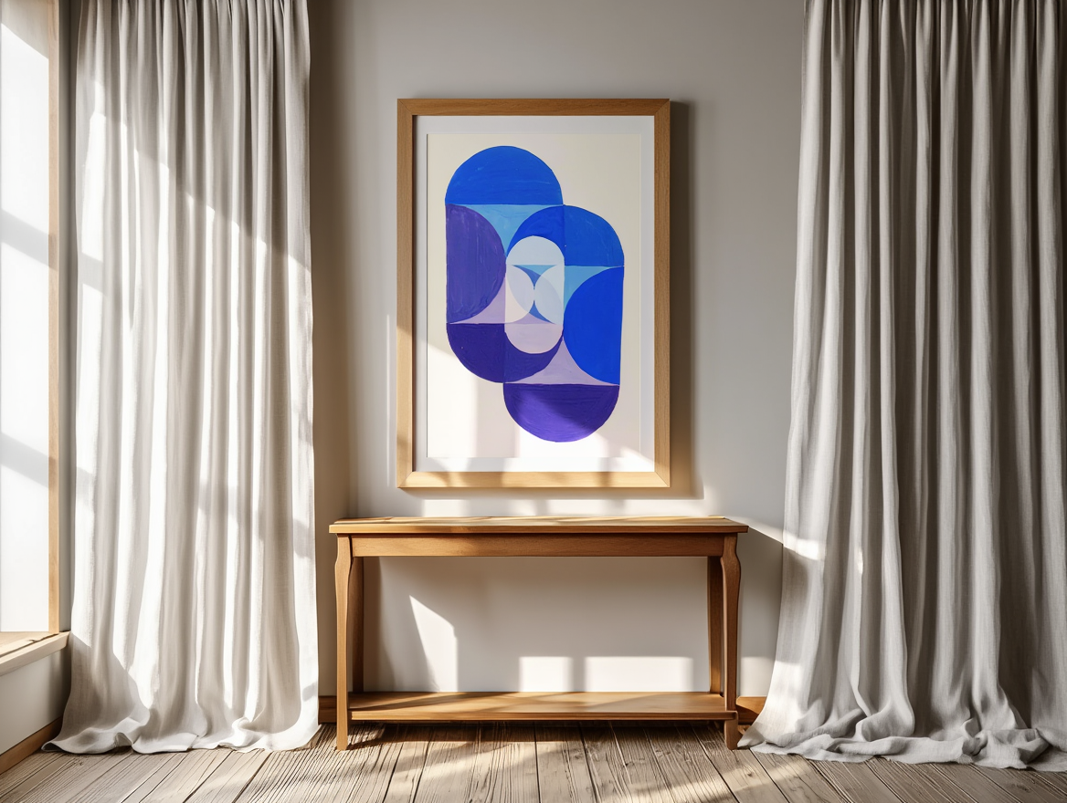 Key Blue by Joseph Schillinger, circa 1934 – Abstract Modernist Art Print | Geometric Wall Decor