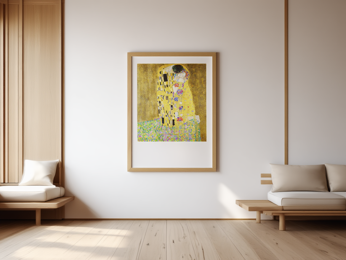 Gustav Klimt – The Kiss – Iconic Art Nouveau Masterpiece Poster