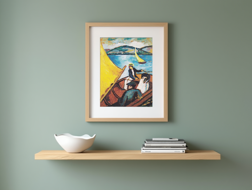 August Macke - Sailing Boat on the Tegernsee