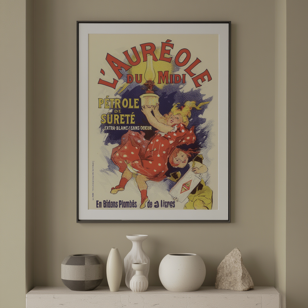 L’Auréole du Midi Poster by Jules Chéret – Belle Époque French Advertising Art Print