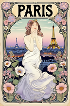 Alphonse Mucha Home Décor Set – 4 Art Nouveau Prints - Hakyarts