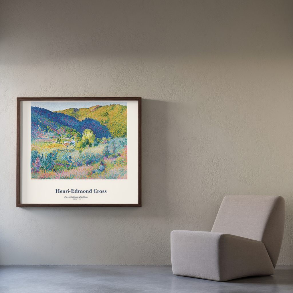 Henri-Edmond Cross - Paysage De la Chaîne des Maures Affiche | HakyArts