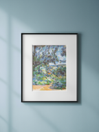 Paul Cézanne – Blue Landscape - Iconic Post-Impressionist Art Print - Hakyarts