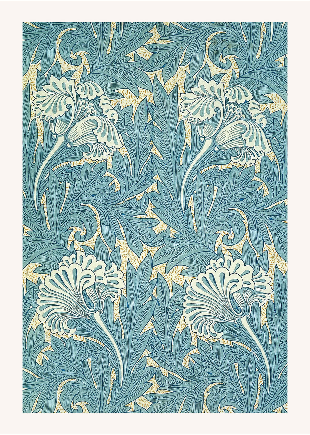 Palm Dreams  Tropical Leaves in Modern Blue Tones