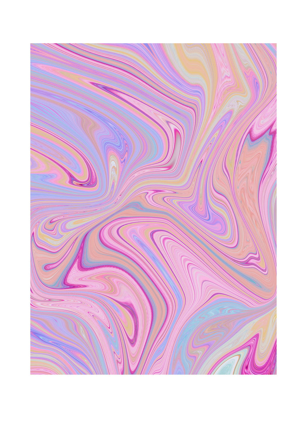Lavender Taffy – Soft Pastel Abstract Art Print