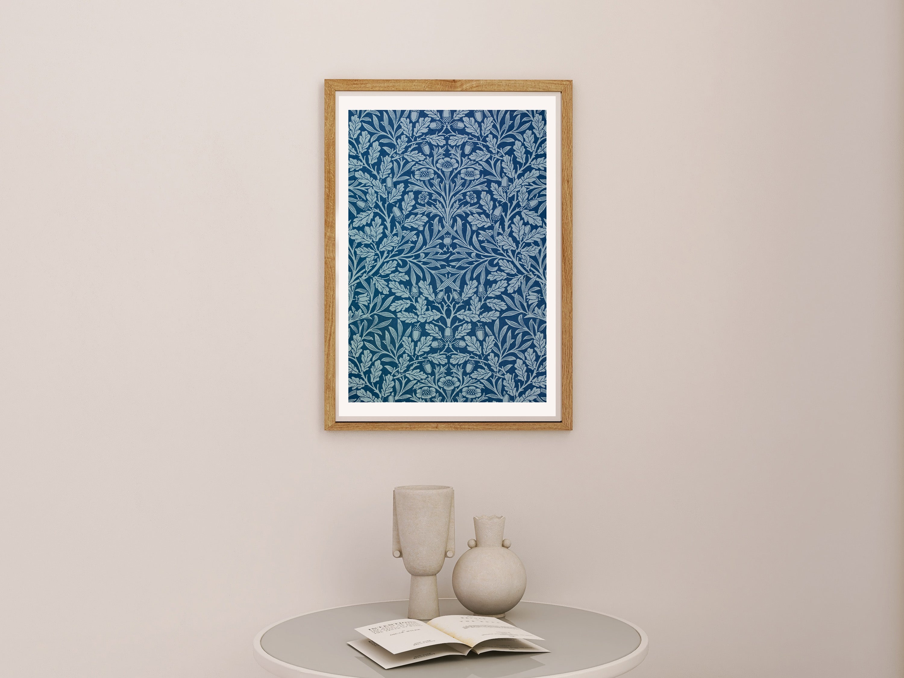 Sapphire Dotscape  Contemporary Blue Wall Decor