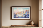 The Port of Saint-Tropez – Paul Signac Poster | Neo‑Impressionist Maritime Art Print