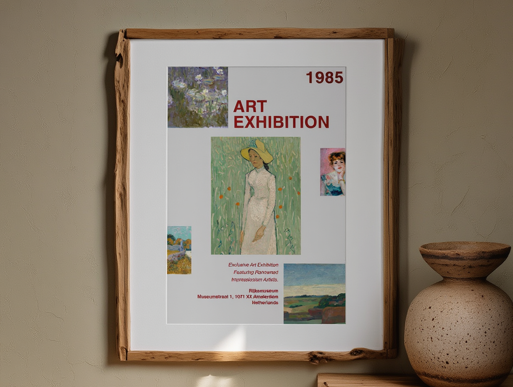 1985 Art Exhibition – Vintage Museum Poster