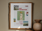 Kunstudstilling fra 1985 – Vintage museumsplakat