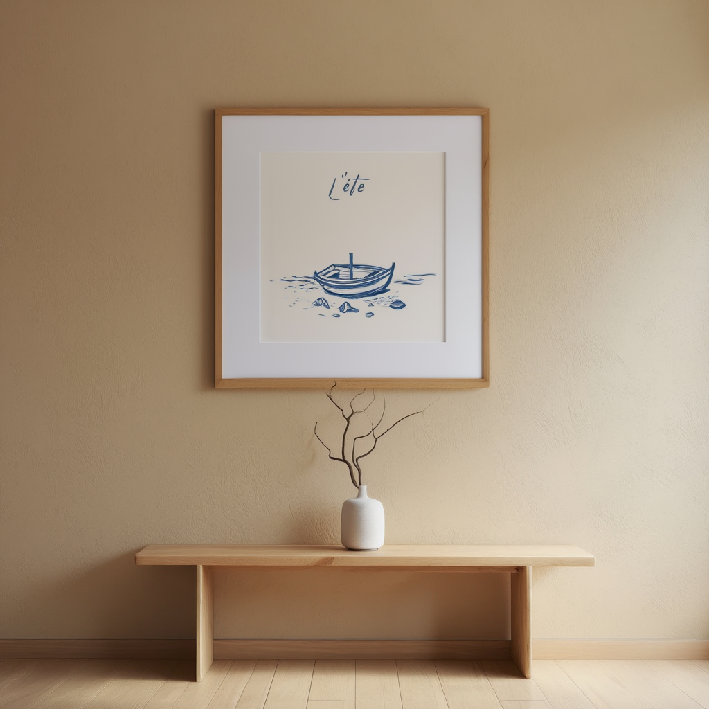L’Été – Minimalist Art Print for Contemporary Interiors
