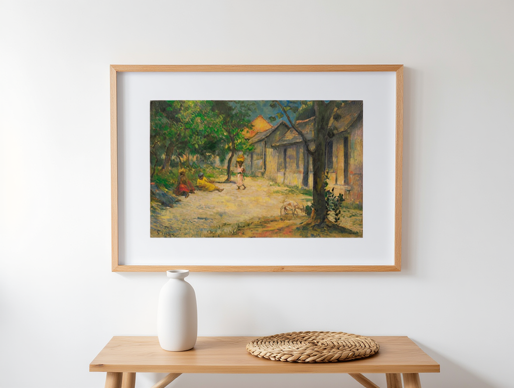 Paul Gauguin – Femmes et Chèvre dans le Village - Iconic Post-Impressionist Art Print