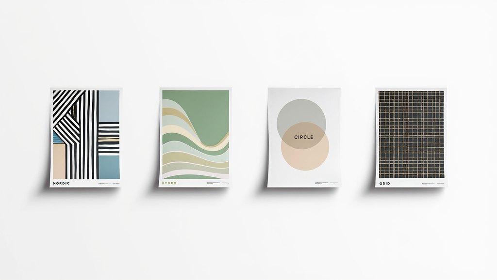 Modern Retro Scandinavian Collection – Set of 4