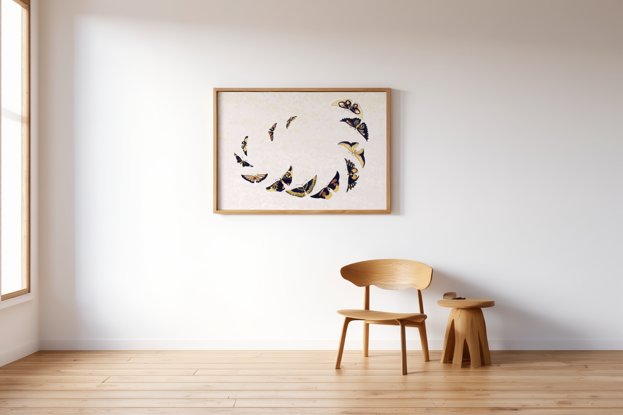 Kamisaka Sekka  - Vintage Butterfly