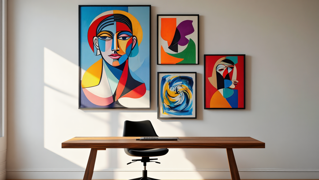 Picasso & Matisse Abstract Collection – Living Room Set of 4